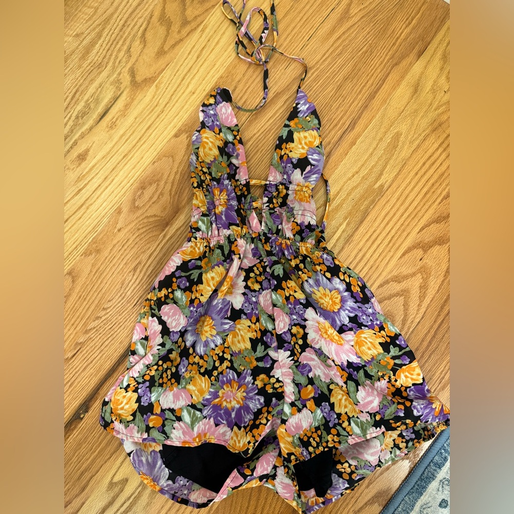Mini floral romper